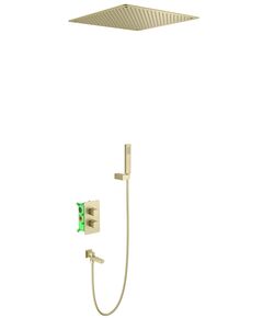 Купить Душевая система Timo Petruma SX-5019/17SM скрытого монтажа с термостатом, золото матовое (sx-5019/17sm) по цене 154556 руб., в Санкт-Петебруге в интернет магазине 100-Систем, а также дургие товары TIMO из раздела Душевые комплекты встраиваемого монтажа и Душевые комплекты встраиваемого монтажа