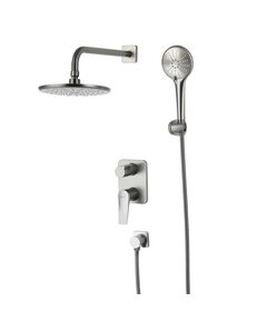 Купить Смеситель Lemark Bronx LM3729GM для ванны и душа, встраиваемый (lm3729gm) по цене 47140 руб., в Санкт-Петебруге в интернет магазине 100-Систем, а также дургие товары LEMARK из раздела Душевые комплекты встраиваемого монтажа и Душевые комплекты встраиваемого монтажа