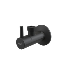 Купить ALCA PLAST Угловой вентиль с фильтром 1/2" × 1/2", круглый, черный/матовый арт.ARV003-BLACK (arv003-black) по цене 7477 руб., в Санкт-Петебруге в интернет магазине 100-Систем, а также дургие товары AlcaPlast из раздела Запорные вентили и Комплектующие для встраиваемых систем