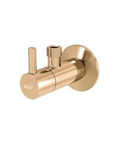 Купить ARV001-G-P Угловой вентиль с фильтром 1/2"×3/8", GOLD-глянец (arv001-g-p) по цене 11292 руб., в Санкт-Петебруге в интернет магазине 100-Систем, а также дургие товары AlcaPlast из раздела Запорные вентили и Комплектующие для встраиваемых систем