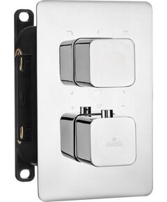 Купить BXY_0ECT DEANTE Внешняя часть смесителя SQUOVAL,3 выхода,установка с THERMOSTATIC BOX BXY_X44T(хром) (bxy_0ect) по цене 19780 руб., в Санкт-Петебруге в интернет магазине 100-Систем, а также дургие товары DEANTE из раздела Смесители для встраиваемых систем и Комплектующие для встраиваемых систем