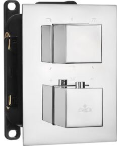 Купить BXY_0EAT DEANTE Внешняя часть смесителя SQUARE ,3 выхода,установка с THERMOSTATIC BOX BXY_X44T(хром) (bxy_0eat) по цене 16950 руб., в Санкт-Петебруге в интернет магазине 100-Систем, а также дургие товары DEANTE из раздела Смесители для встраиваемых систем и Комплектующие для встраиваемых систем