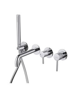 Купить Смеситель ABBER Wasser Kreis AF8130 для ванны скрытого монтажа, хром (af8130) по цене 42000 руб., в Санкт-Петебруге в интернет магазине 100-Систем, а также дургие товары ABBER из раздела Смесители для встраиваемых систем и Комплектующие для встраиваемых систем