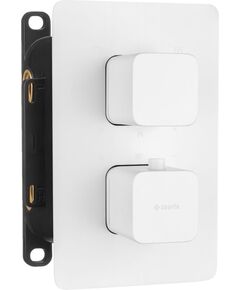 Купить BXY_AECT DEANTE Внешняя часть смесителя SQUOVAL,3 выхода,установка с THERMOSTATIC BOX BXY_X44T (бел) (bxy_aect) по цене 24310 руб., в Санкт-Петебруге в интернет магазине 100-Систем, а также дургие товары DEANTE из раздела Смесители для встраиваемых систем и Комплектующие для встраиваемых систем