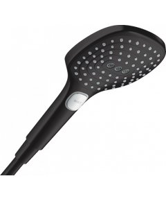Купить Ручной душ Hansgrohe Raindance Select E 26520670 Черный матовый (26520670) по цене 19885.19 руб., в Санкт-Петебруге в интернет магазине 100-Систем, а также дургие товары HANSGROHE из раздела Лейки и Комплектующие для душа