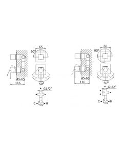 Купить Смеситель для душа Cezares PORTA-VDIM4-M-NOP, черный (porta-vdim4-m-nop) по цене 45380 руб., в Санкт-Петебруге в интернет магазине 100-Систем, а также дургие товары CEZARES из раздела Смесители для встраиваемых систем и Комплектующие для встраиваемых систем