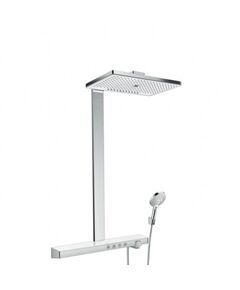 Купить Душевая система Hansgrohe Rainmaker Select 27106400 Белая Хром (27106400) по цене 827787.52 руб., в Санкт-Петебруге в интернет магазине 100-Систем, а также дургие товары HANSGROHE из раздела Душевые стойки и Душевые стойки, системы, панели, гарнитуры