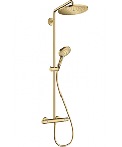 Купить Душевая система Hansgrohe Croma Select S 26890990 с термостатом Полированное золото (26890990) по цене 280581.43 руб., в Санкт-Петебруге в интернет магазине 100-Систем, а также дургие товары HANSGROHE из раздела Душевые стойки и Душевые стойки, системы, панели, гарнитуры