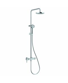 Купить KLUDI LOGO DUAL SHOWER SYSTEM Душевая система со смесителем для душа, арт. 6808505-00 (6808505-00) по цене 60280 руб., в Санкт-Петебруге в интернет магазине 100-Систем, а также дургие товары Kludi из раздела Душевые стойки и Душевые стойки, системы, панели, гарнитуры