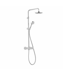 Купить KLUDI LOGO DUAL SHOWER SYSTEM Душевая система с термостатом, арт. 6809205-00 (6809205-00) по цене 80470 руб., в Санкт-Петебруге в интернет магазине 100-Систем, а также дургие товары Kludi из раздела Душевые стойки и Душевые стойки, системы, панели, гарнитуры