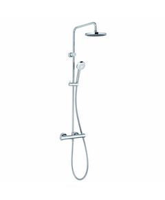 Купить KLUDI LOGO DUAL SHOWER SYSTEM Душевая система с термостатом, арт. 6809405-00 (6809405-00) по цене 48900 руб., в Санкт-Петебруге в интернет магазине 100-Систем, а также дургие товары Kludi из раздела Душевые стойки и Душевые стойки, системы, панели, гарнитуры