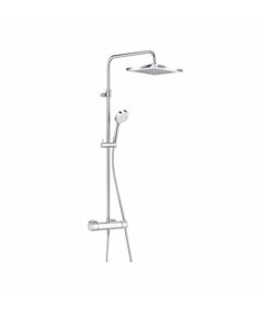 Купить KLUDI LOGO DUAL SHOWER SYSTEM Душевая система с термостатом, арт. 6809805-00 (6809805-00) по цене 81600 руб., в Санкт-Петебруге в интернет магазине 100-Систем, а также дургие товары Kludi из раздела Душевые стойки и Душевые стойки, системы, панели, гарнитуры