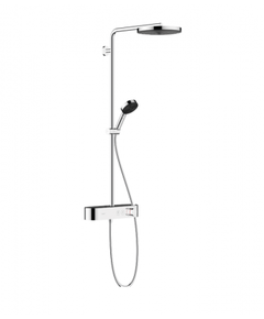 Купить Душевая система Hansgrohe Pulsify Showerpipe 24220000 с термостатом, хром (24220000) по цене 173527.95 руб., в Санкт-Петебруге в интернет магазине 100-Систем, а также дургие товары HANSGROHE из раздела Душевые стойки и Душевые стойки, системы, панели, гарнитуры