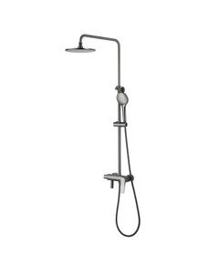Купить Смеситель Lemark Bronx LM3762GM для душа с регулируемой высотой штанги (lm3762gm) по цене 64040 руб., в Санкт-Петебруге в интернет магазине 100-Систем, а также дургие товары LEMARK из раздела Душевые стойки и Душевые стойки, системы, панели, гарнитуры