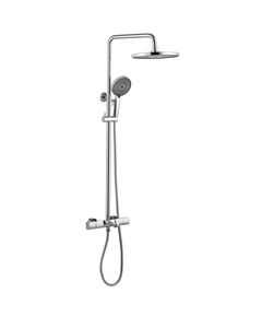 Купить Душевая стойка ABBER Thermostat AF8516 с термостатом и изливом, хром (af8516) по цене 39100 руб., в Санкт-Петебруге в интернет магазине 100-Систем, а также дургие товары ABBER из раздела Душевые стойки и Душевые стойки, системы, панели, гарнитуры