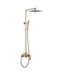 Купить Душевая стойка ABBER Wasserfall AF8616G с изливом, золото матовое (af8616g) по цене 58800 руб., в Санкт-Петебруге в интернет магазине 100-Систем, а также дургие товары ABBER из раздела Душевые стойки и Душевые стойки, системы, панели, гарнитуры