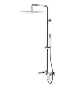Купить Стойка для душа Qubic Brushed Nickel (478-nb) по цене 59293 руб., в Санкт-Петебруге в интернет магазине 100-Систем, а также дургие товары BOHEME из раздела Душевые стойки и Душевые стойки, системы, панели, гарнитуры