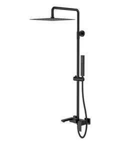 Купить Стойка для душа Qubic Matt Black (478-b) по цене 59056 руб., в Санкт-Петебруге в интернет магазине 100-Систем, а также дургие товары BOHEME из раздела Душевые стойки и Душевые стойки, системы, панели, гарнитуры