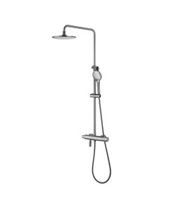 Купить Смеситель Lemark Bronx LM3772GM для душа термостатический (lm3772gm) по цене 73570 руб., в Санкт-Петебруге в интернет магазине 100-Систем, а также дургие товары LEMARK из раздела Душевые стойки и Душевые стойки, системы, панели, гарнитуры