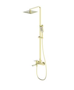 Купить Душевая система WONZON & WOGHAND EDGE, Брашированное золото (WW-88739003-BG) (ww-88739003-bg) по цене 70783 руб., в Санкт-Петебруге в интернет магазине 100-Систем, а также дургие товары WONZON & WOGHAND из раздела Душевые стойки и Душевые стойки, системы, панели, гарнитуры