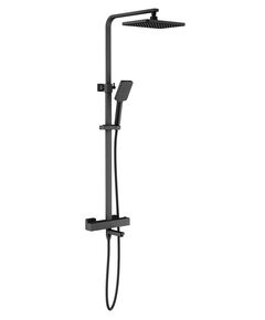 Купить Душевая стойка Timo Tetra-Thermo SX-0169/03 с термостатом, черная (sx-0169/03) по цене 73327 руб., в Санкт-Петебруге в интернет магазине 100-Систем, а также дургие товары TIMO из раздела Душевые стойки и Душевые стойки, системы, панели, гарнитуры