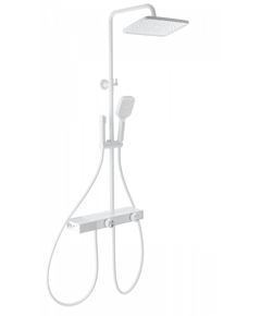 Купить Душевая система с термостатом WONZON & WOGHAND Shelf, Белый матовый (WW-B4161-MW) (ww-b4161-mw) по цене 63895 руб., в Санкт-Петебруге в интернет магазине 100-Систем, а также дургие товары WONZON & WOGHAND из раздела Душевые стойки и Душевые стойки, системы, панели, гарнитуры