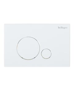 Купить Кнопка смыва BelBagno SFERA, цвет-белый (bb014-sr-bianco) по цене 3400 руб., в Санкт-Петебруге в интернет магазине 100-Систем, а также дургие товары BelBagno из раздела Клавиши смыва и Инсталляции
