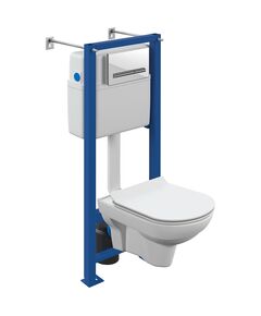 Купить Комплект CITY CO DPL EO slim Cersanit инсталляции с унитазом,сиденье м/л+клавиша Pilot белая (64439) по цене 23090 руб., в Санкт-Петебруге в интернет магазине 100-Систем, а также дургие товары CERSANIT из раздела Готовые решения и Инсталляции