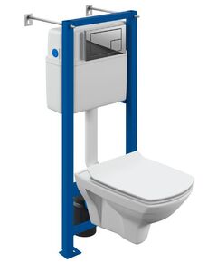 Купить Комплект CARINA XL CO DPL EO slim инсталляция VECTOR кнопка CORNER пластик хром глянцевый (64441) по цене 25490 руб., в Санкт-Петебруге в интернет магазине 100-Систем, а также дургие товары CERSANIT из раздела Готовые решения и Инсталляции
