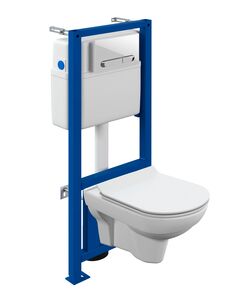 Купить Комплект CITY CO DPL EO slim инсталляция LINK PRO кнопка ESTETICA пластик белый с рамкой хром (64277) по цене 23590 руб., в Санкт-Петебруге в интернет магазине 100-Систем, а также дургие товары CERSANIT из раздела Готовые решения и Инсталляции