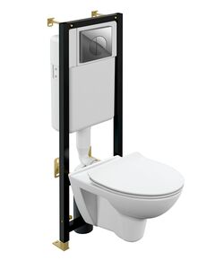 Купить Комплект PARVA CO DPL EO slim инсталляция BLACK кнопка LEON пластик хром глянцевый (64231) по цене 21990 руб., в Санкт-Петебруге в интернет магазине 100-Систем, а также дургие товары CERSANIT из раздела Готовые решения и Инсталляции