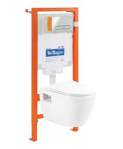 Купить Комплект Унитаз подвесной BelBagno LOTO с сиденьем дюропласт soft close BB070CHR/SC Система инсталляции для унитазов BelBagno BB002-80 Клавиша смыва PROSPERO BB005-PR-CHROME (bb070chr/sc/bb002-80/bb005-pr-chrome) по цене 33830 руб., в Санкт-Петебруге в интернет магазине 100-Систем, а также дургие товары BelBagno из раздела Готовые решения и Инсталляции