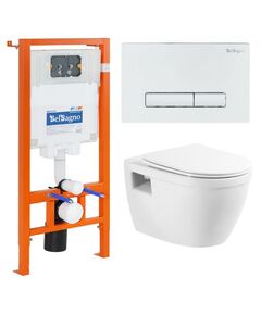 Купить Комплект Унитаз подвесной BelBagno LOTO с сиденьем дюропласт soft close BB070CHR/SC Система инсталляции для унитазов BelBagno BB002-80 Клавиша смыва GENOVA BB018-GV-BIANCO (bb070chr/sc/bb002-80/bb018-gv-bianco) по цене 33830 руб., в Санкт-Петебруге в интернет магазине 100-Систем, а также дургие товары BelBagno из раздела Готовые решения и Инсталляции