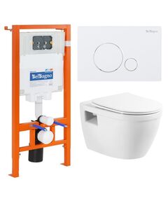 Купить Комплект Унитаз подвесной BelBagno LOTO с сиденьем дюропласт soft close BB070CHR/SC Система инсталляции для унитазов BelBagno BB002-80 Клавиша смыва SFERA BB014-SR-BIANCO (bb070chr/sc/bb002-80/bb014-sr-bianco) по цене 32560 руб., в Санкт-Петебруге в интернет магазине 100-Систем, а также дургие товары BelBagno из раздела Готовые решения и Инсталляции