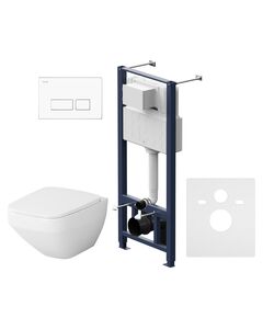 Купить Комплект унитаза с инсталляцией AM.PM Inspire V2.0 FlashClean IS47001.50A1700 с сиденьем Микролифт и клавишей смыва Белый (is47001.50a1700) по цене 98190 руб., в Санкт-Петебруге в интернет магазине 100-Систем, а также дургие товары AM.PM из раздела Готовые решения и Инсталляции