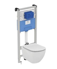 Купить Промо-комплект 3 в 1 Ideal Standard с подвесным унитазом TESI AquaBlade® T007901 и инсталляцией PROSYS (t386801) по цене 64204.35 руб., в Санкт-Петебруге в интернет магазине 100-Систем, а также дургие товары IDEAL STANDARD из раздела Готовые решения и Инсталляции