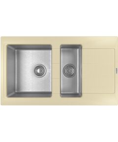 Купить Кухонная мойка КОМБИ 860К (21.410.d0860.202) по цене 28419 руб., в Санкт-Петебруге в интернет магазине 100-Систем, а также дургие товары Florentina из раздела Врезные мойки и Кухонные мойки
