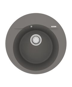 Купить Кухонная мойка Lemark SULA 500 врезная круглая из кварцгранита цвет: Серый шёлк (9910005) по цене 13750 руб., в Санкт-Петебруге в интернет магазине 100-Систем, а также дургие товары LEMARK из раздела Врезные мойки и Кухонные мойки