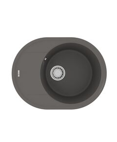 Купить Кухонная мойка Lemark LACHA 620 врезная овальная с крылом из кварцгранита цвет: Серый шёлк (9910053) по цене 15090 руб., в Санкт-Петебруге в интернет магазине 100-Систем, а также дургие товары LEMARK из раздела Врезные мойки и Кухонные мойки