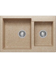 Купить Кухонная каменная мойка Polygran BRIG-772 песочный (621510) по цене 9800 руб., в Санкт-Петебруге в интернет магазине 100-Систем, а также дургие товары POLYGRAN из раздела Двойные мойки и Кухонные мойки