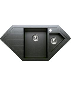 Купить Кухонная каменная мойка TOLERO Classic R-114 черная (765841) по цене 12600 руб., в Санкт-Петебруге в интернет магазине 100-Систем, а также дургие товары TOLERO из раздела Двойные мойки и Кухонные мойки