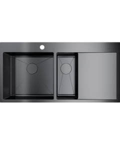 Купить Кухонная мойка Omoikiri Akisame 100-2-GM-L (4973103) по цене 98888 руб., в Санкт-Петебруге в интернет магазине 100-Систем, а также дургие товары Omoikiri из раздела Двойные мойки и Кухонные мойки