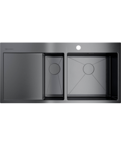 Купить Кухонная мойка Omoikiri Akisame 100-2-GM-R (4973104) по цене 98888 руб., в Санкт-Петебруге в интернет магазине 100-Систем, а также дургие товары Omoikiri из раздела Двойные мойки и Кухонные мойки