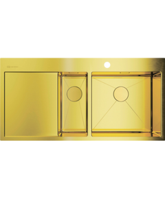 Купить Кухонная мойка Omoikiri Akisame 100-2-LG-R (4973090) по цене 98888 руб., в Санкт-Петебруге в интернет магазине 100-Систем, а также дургие товары Omoikiri из раздела Двойные мойки и Кухонные мойки