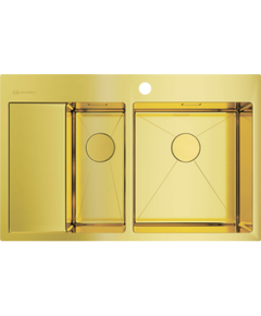 Купить Кухонная мойка Omoikiri Akisame 78-2-LG-R (4973088) по цене 73288 руб., в Санкт-Петебруге в интернет магазине 100-Систем, а также дургие товары Omoikiri из раздела Двойные мойки и Кухонные мойки