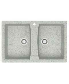 Купить AZARIO кухонная мойка Elmas (780х500х190) Светло серый  (cs00078335) по цене 8839.5 руб., в Санкт-Петебруге в интернет магазине 100-Систем, а также дургие товары Azario из раздела Двойные мойки и Кухонные мойки