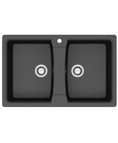 Купить AZARIO кухонная мойка Elmas (780х500х190) Черный  (cs00078333) по цене 8839.5 руб., в Санкт-Петебруге в интернет магазине 100-Систем, а также дургие товары Azario из раздела Двойные мойки и Кухонные мойки