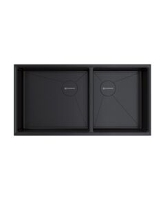 Купить Кухонная мойка Omoikiri Taki 85-2-LB-U/IF-GB Side нерж.сталь/графит (4997039) по цене 99388 руб., в Санкт-Петебруге в интернет магазине 100-Систем, а также дургие товары Omoikiri из раздела Двойные мойки и Кухонные мойки
