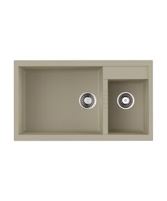 Купить Кухонная мойка Omoikiri Tedori 86-2-LB-BE 4993933 Ваниль (4993933) по цене 53188 руб., в Санкт-Петебруге в интернет магазине 100-Систем, а также дургие товары Omoikiri из раздела Двойные мойки и Кухонные мойки