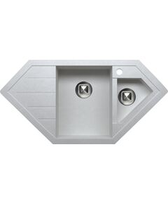 Купить Кухонная каменная мойка TOLERO Classic R-114 серая металлик (825095) по цене 12600 руб., в Санкт-Петебруге в интернет магазине 100-Систем, а также дургие товары TOLERO из раздела Двойные мойки и Кухонные мойки